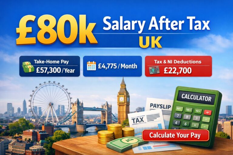 £80,000 After Tax in the UK